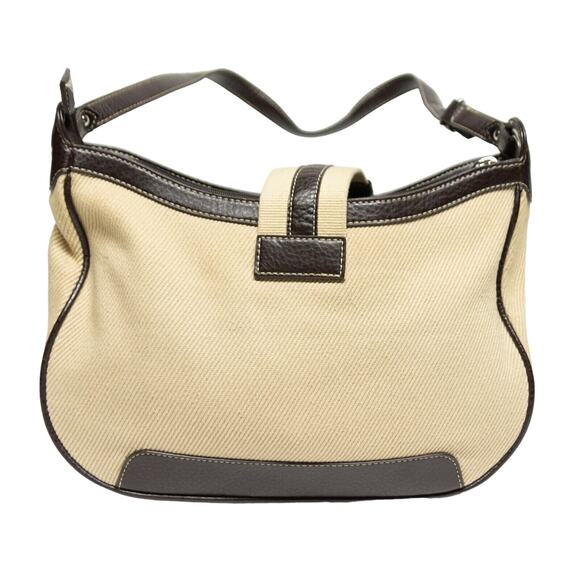 ETIEENE AIGNER Shoulder Bag Cream & Brown Medium Size Handbag Adjustable Strap - Picture 4 of 11